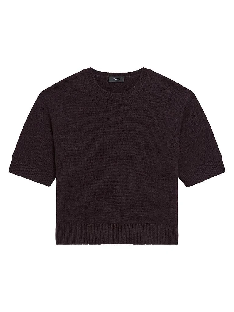 Theory Cashmere Knit Crop T-Shirt
