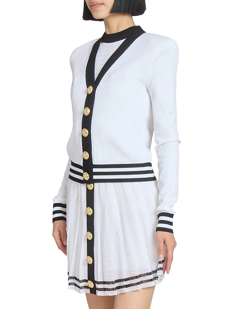 Balmain Logo Knit Cardigan 4