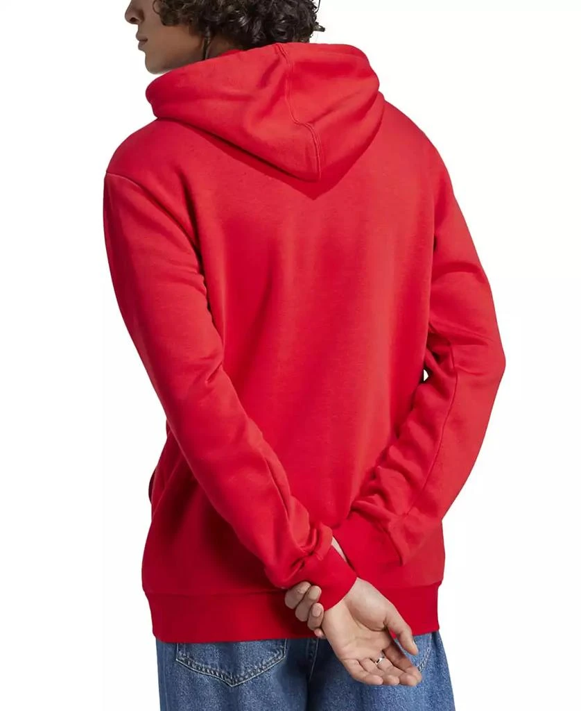 Fleece Hoodie Adidas Large Logo Hoodie Red Adidas Originals