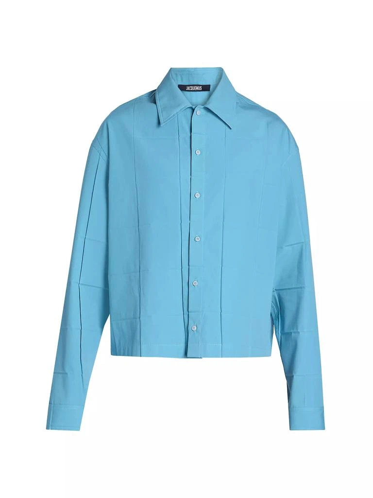 Jacquemus Cotton-Blend Button-Front Shirt 1