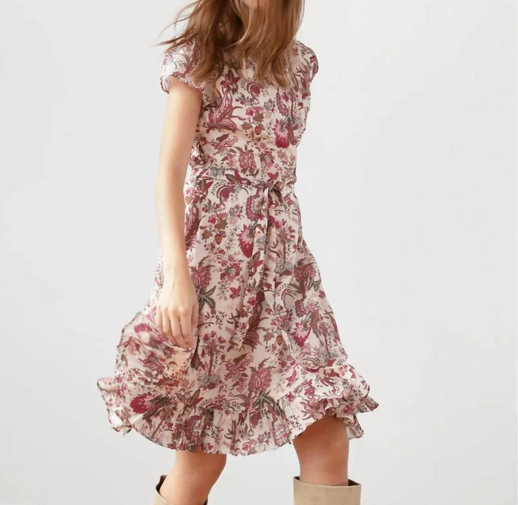 Guadalupe Design Astrid Multi Floral Dress In Trovata 3