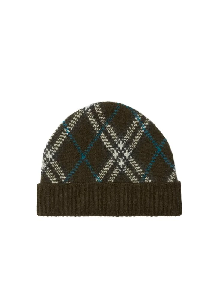 Burberry Check cashmere beanie 4