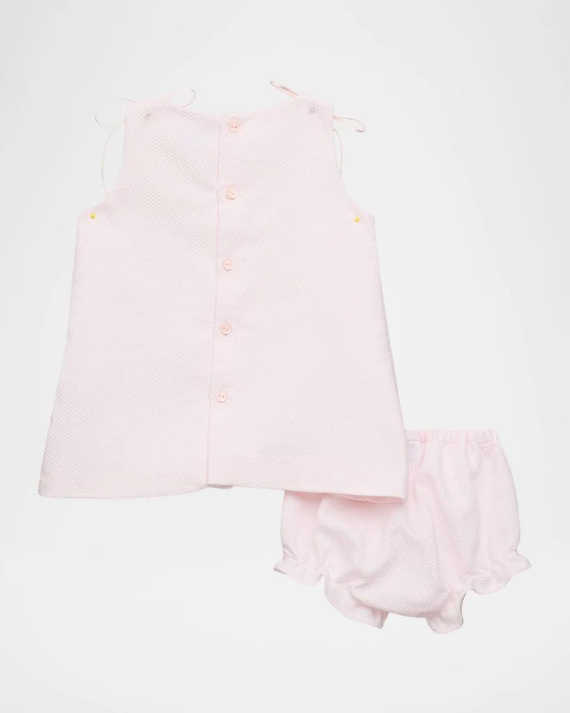 Luli
Me Girl
s Pique Collar Dress
Bloomers Set, Size 3M-18M 2