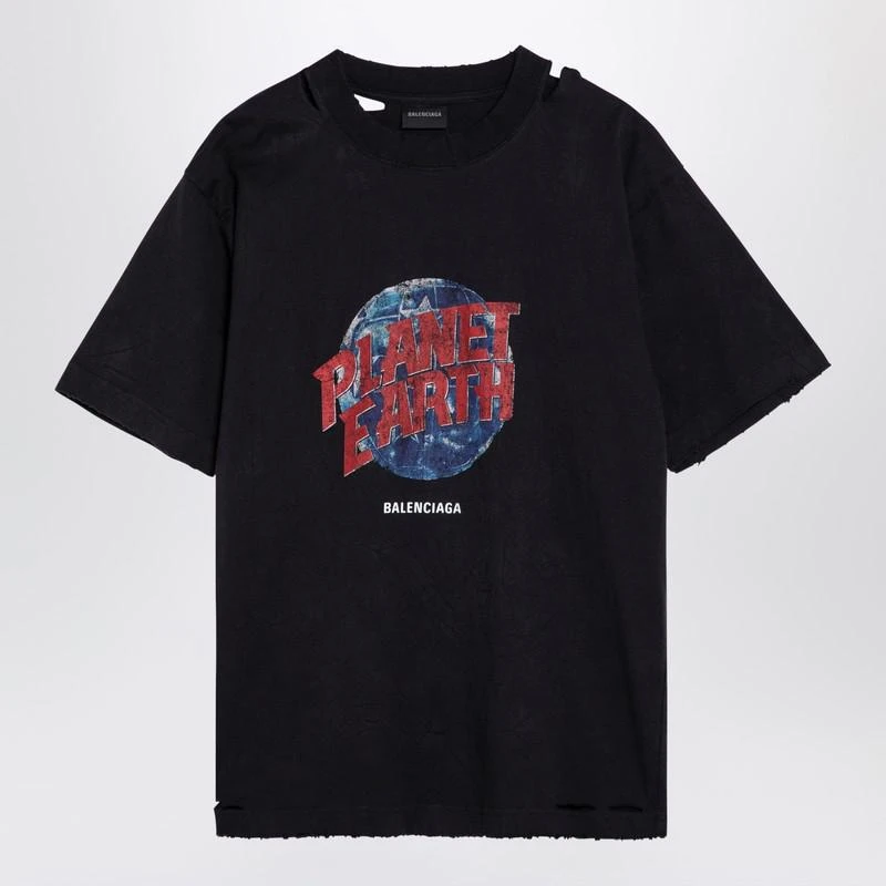 Balenciaga Balenciaga Planet Earth Oversize T-Shirt Washed 1