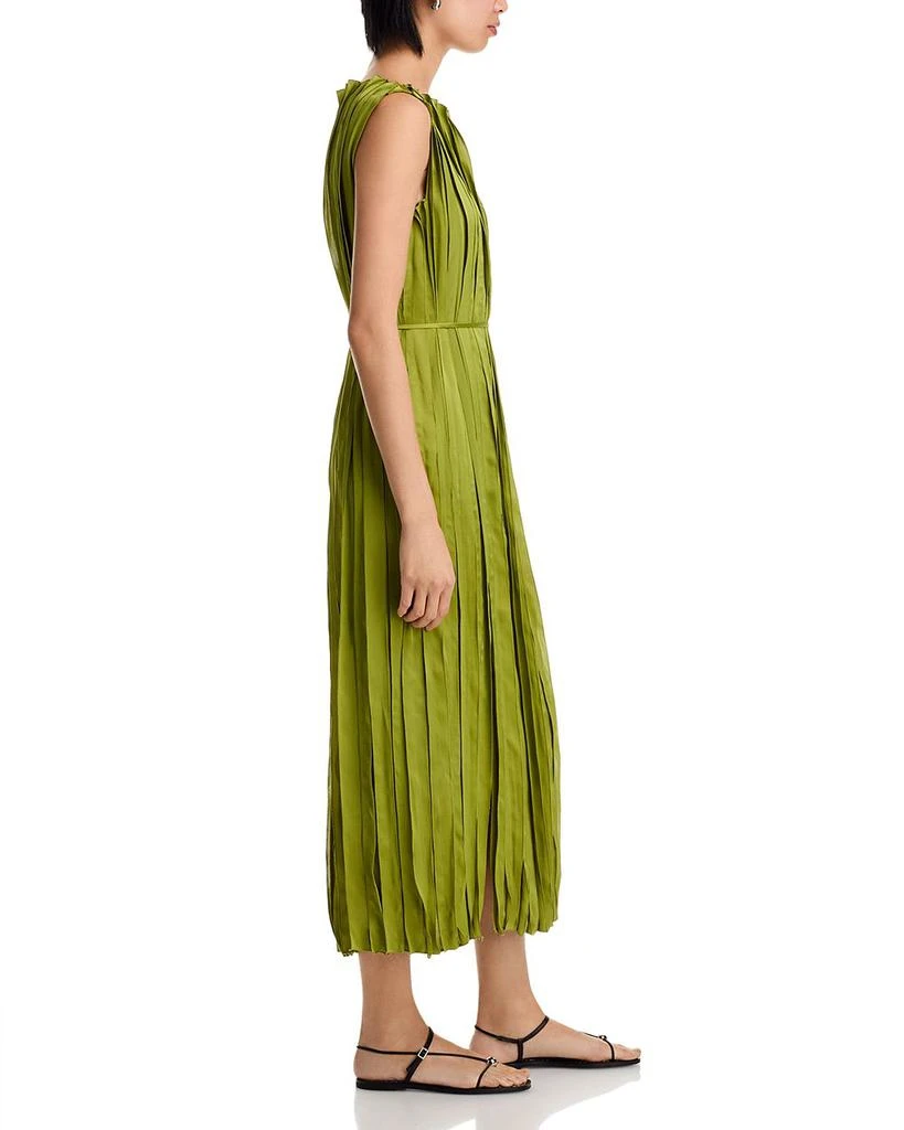 Lafayette 148 New York Sleeveless Satin Panel Midi Dress 5