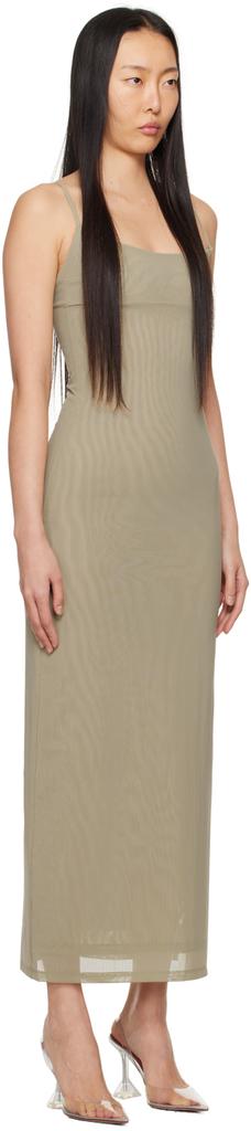 Miaou Khaki Thais Maxi Dress