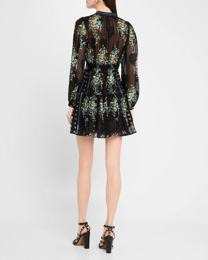 Ulla Johnson Maris Necktie Long-Sleeve Mini Dress 3