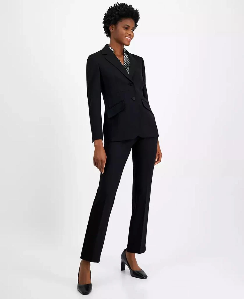 Anne Klein Women's Two-Button Compression Blazer 4