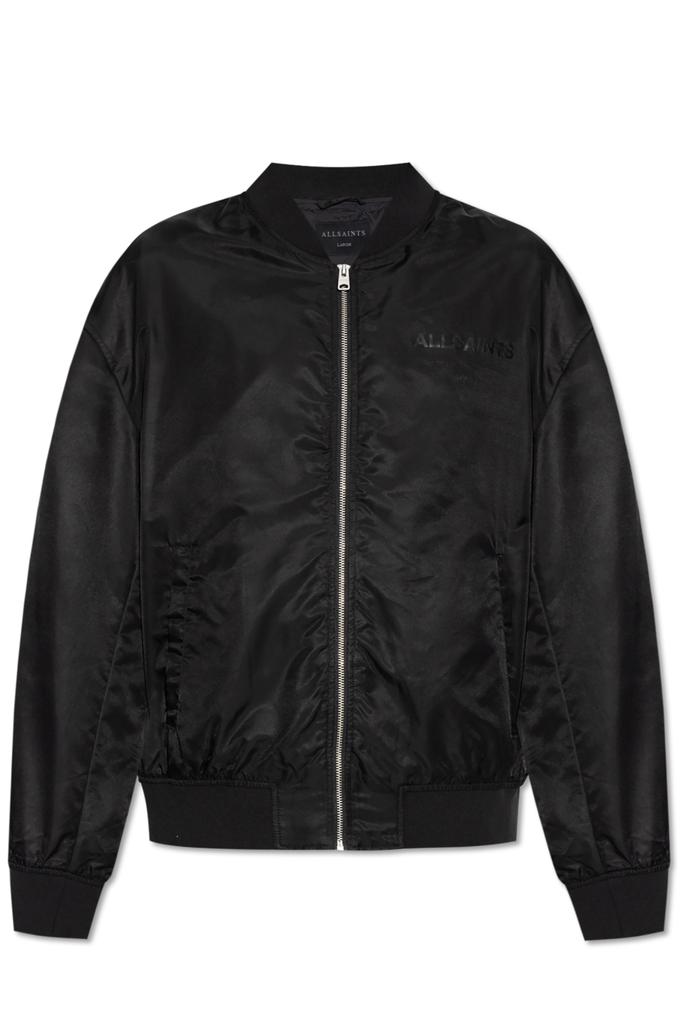 ALLSAINTS ブラック レザージャケット S NIKO BOMBER NEW AllSaints Niko Leather Bomber Jacket in Black SZ L