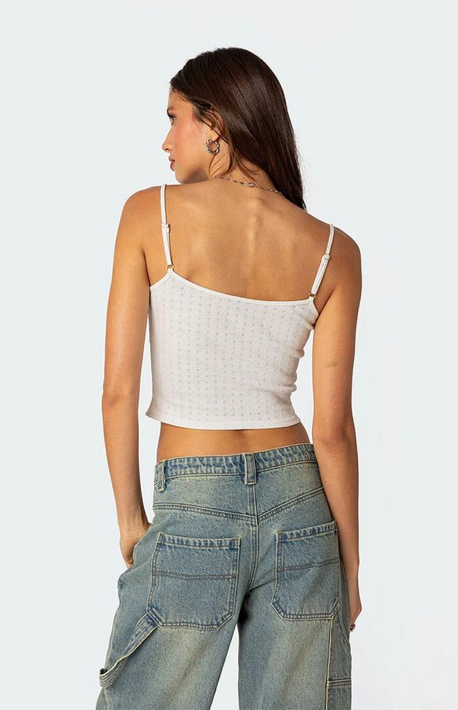 Edikted Divine Hearts Pointelle Tank Top 5