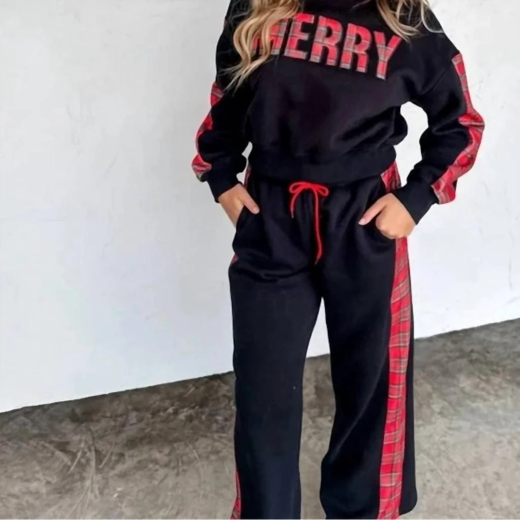 BLAKELEY Blakeley - Merry Plaid Pant Set 2