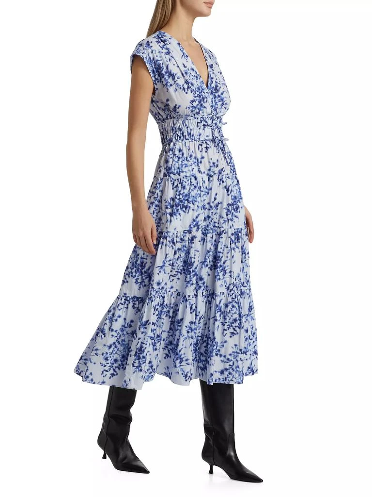 Derek Lam Fatima Cotton Floral Midi-Dress 4
