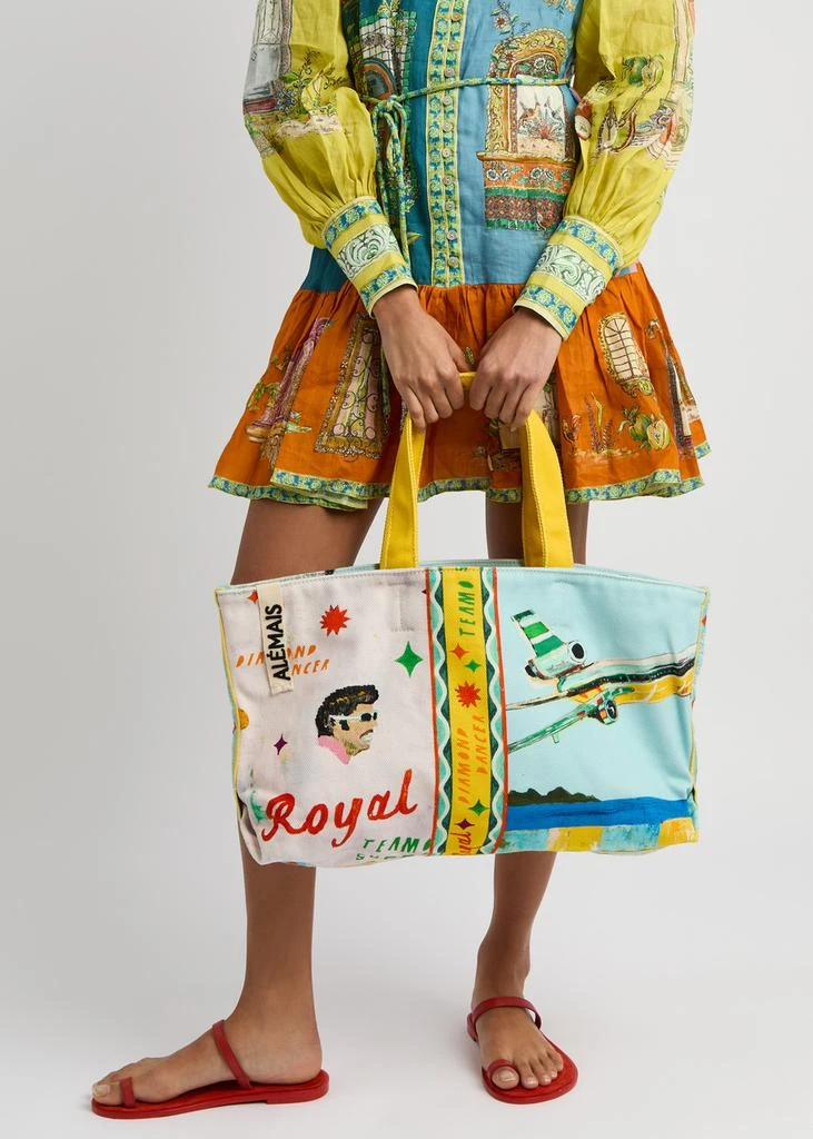 ALEMAIS All Aboard printed canvas tote 5