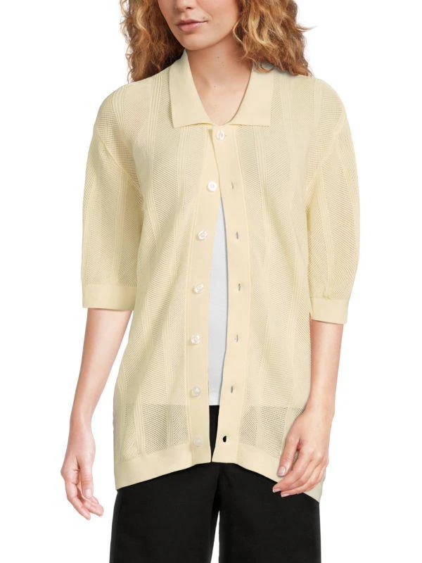 WeSC Textured Cotton Button-Front Shirt 3