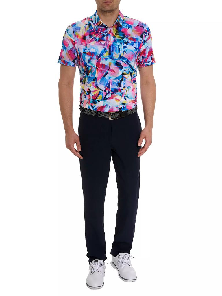 Robert Graham Color Up Abstract Polo Shirt