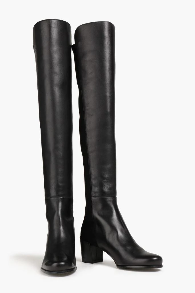 STUART WEITZMAN City microstretch and leather over-the-knee boots 2