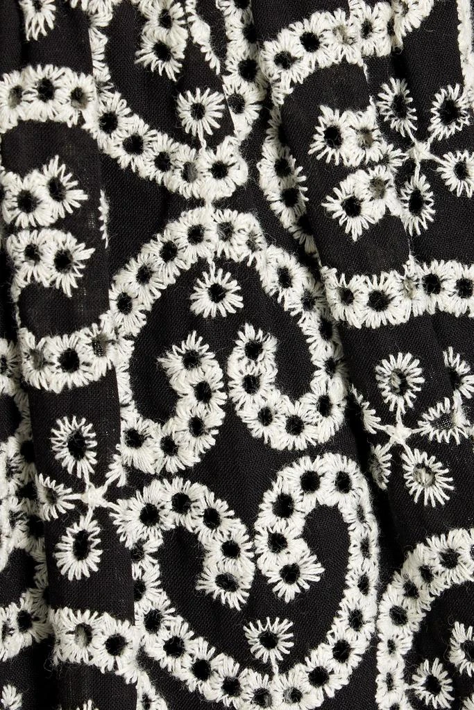 MIKAEL AGHAL Broderie anglaise cotton midi dress 4