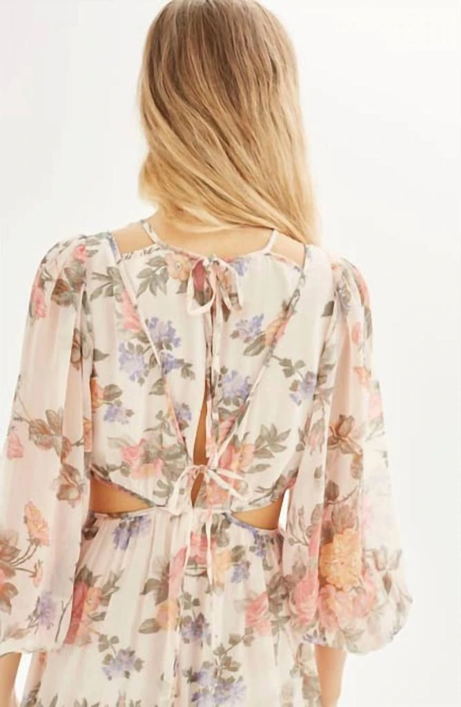 Topshop - Floral Print Textured Sheer Chiffon Maxi Dress  On Sale Now with  Up to 48% Off | Discover Exclusive Deals & Savings at BeyondStyle   Authentic Topshop women > dresses >