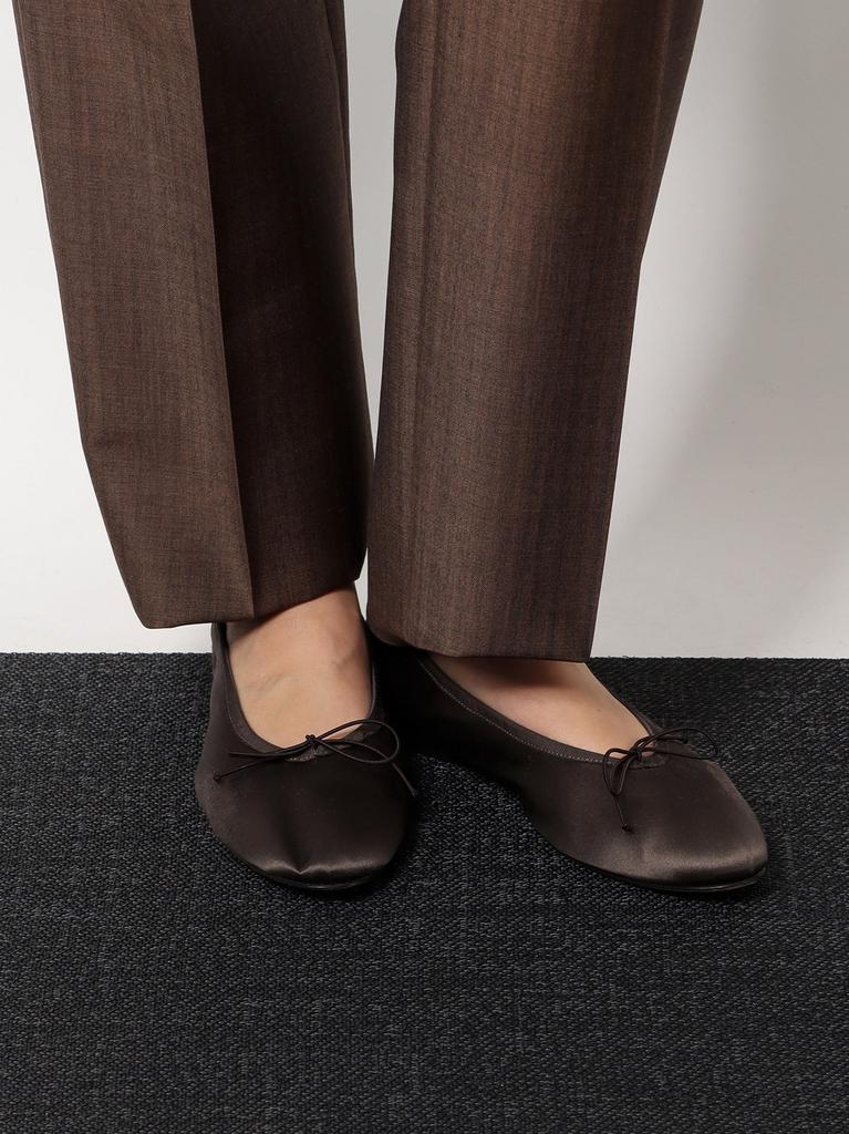 The Row Awar flat satin ballerinas