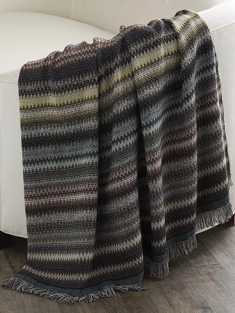 Missoni Blurred Wool Throw Blanket 2