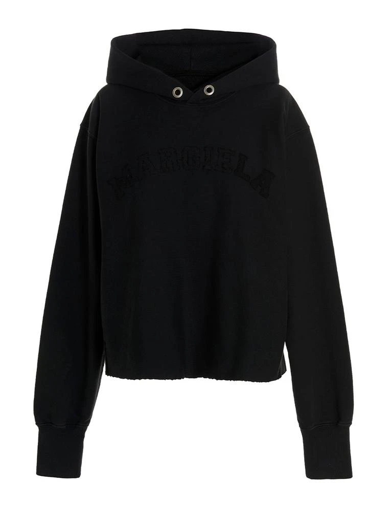 MAISON MARGIELA Maison Margiela Logo Fleece Hoodie 1