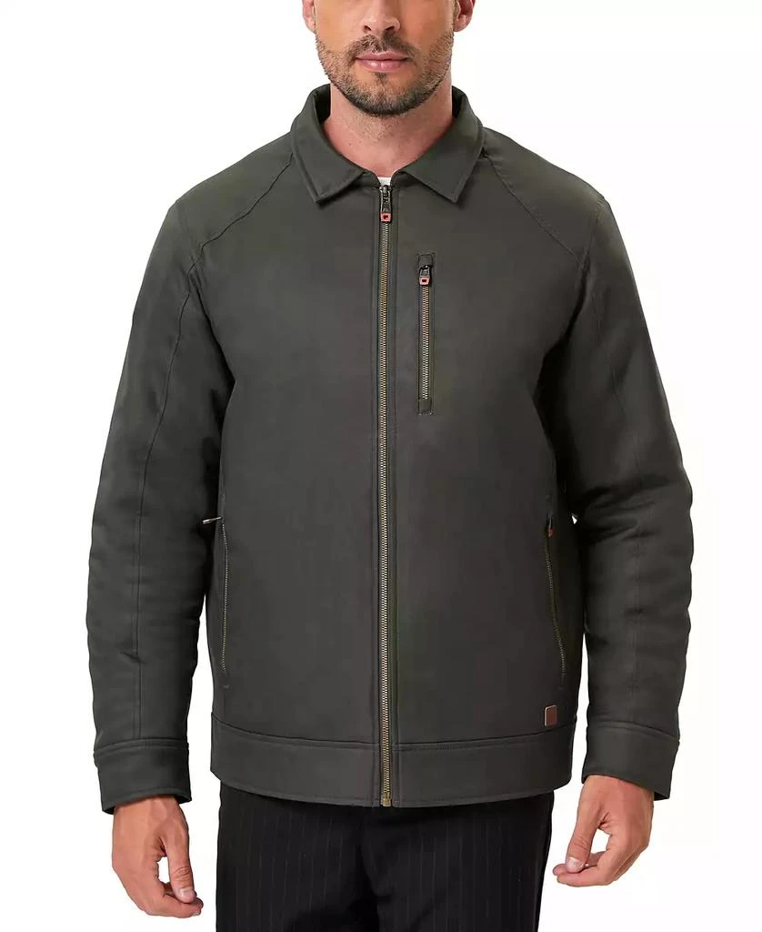 HAWKE & CO Men's Flannel Lined Chore Jacket 1