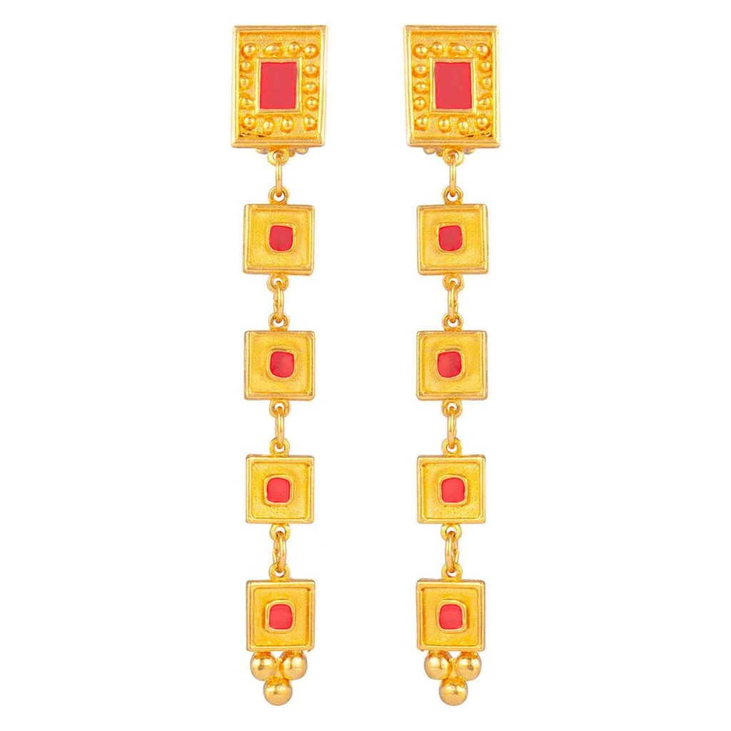 Susan Caplan Vintage 1980s vintage chandelier clip-on earrings 1