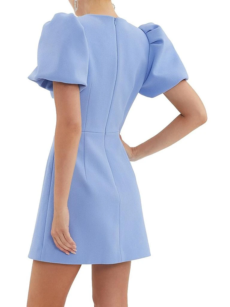 REBECCA VALLANCE Juliana Puff-Sleeve Bow Minidress 5
