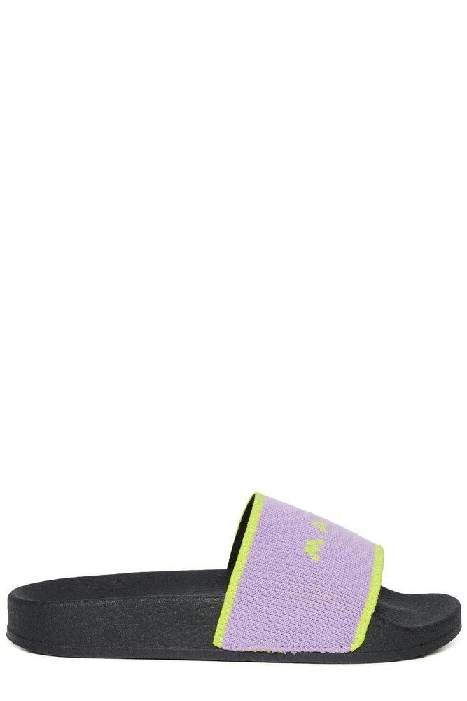 Marni Marni Kids Logo Intarsia-Knit Slip-On Slides 1