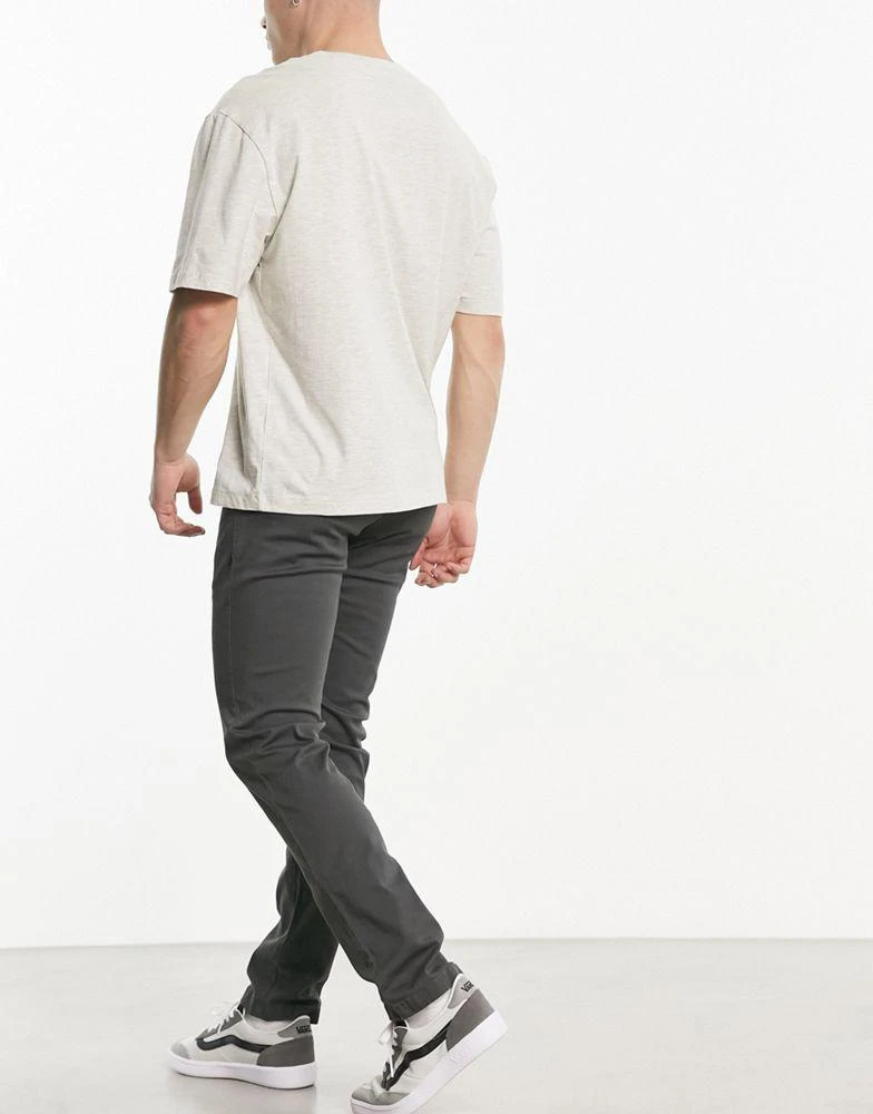 DICKIES Dickies Kerman pant in charcoal grey skinny fit 4