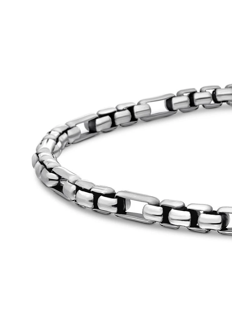 David Yurman Open Station Box Chain Bracelet in Sterling Silver, 3mm 7