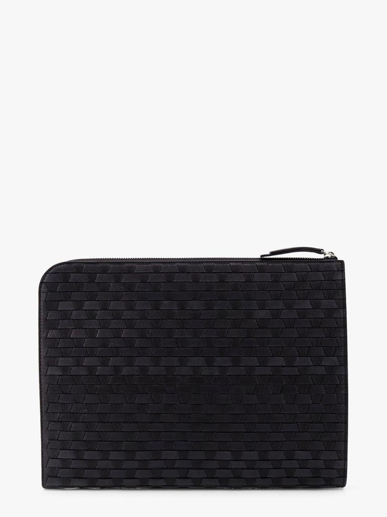 ORCIANI Leather document case with interwined motif