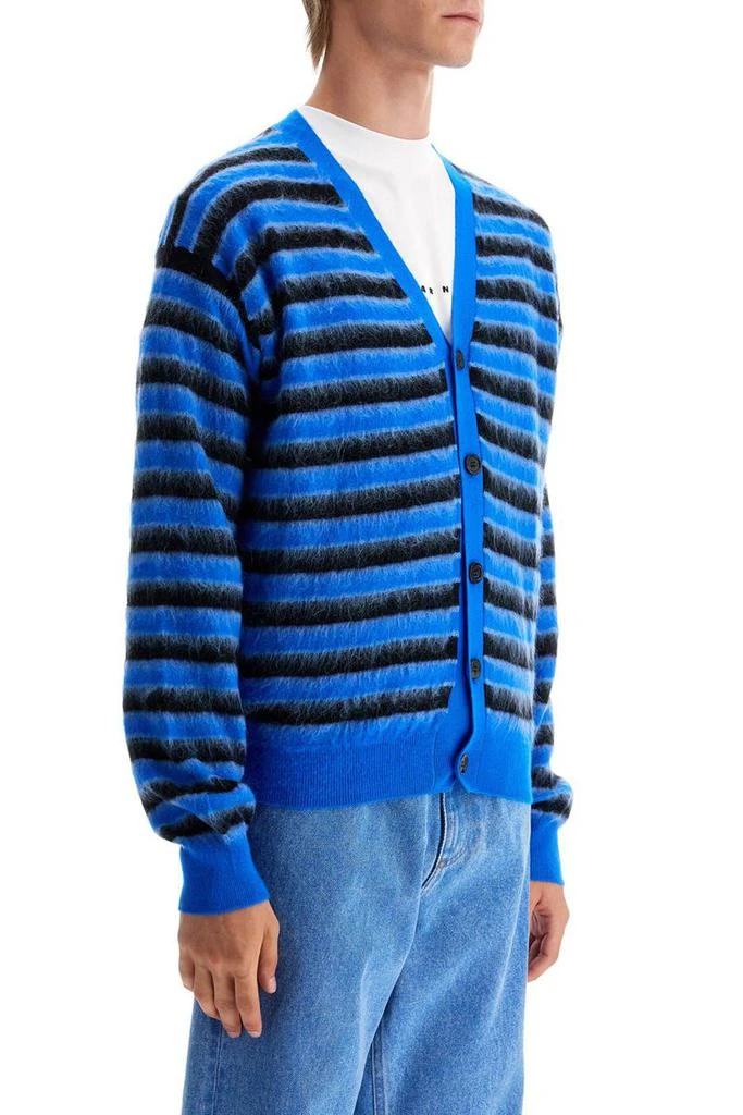Marni striped wool and mohair cardigan 2