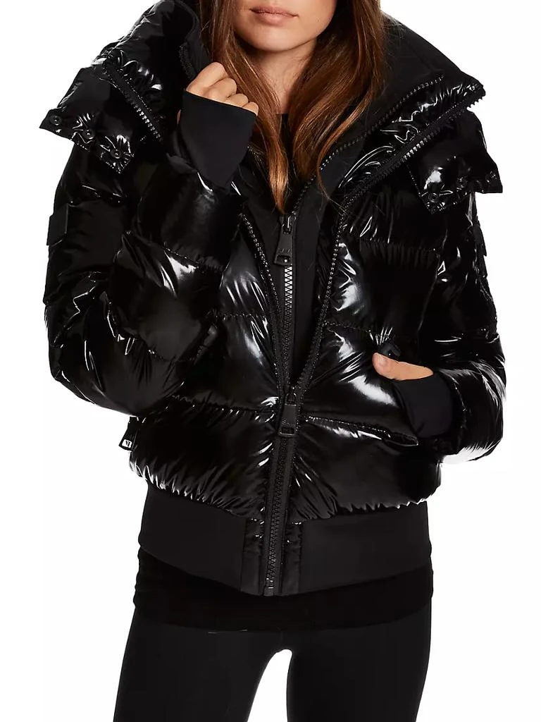SAM. Bungalow Glossy Cropped Puffer Jacket 1