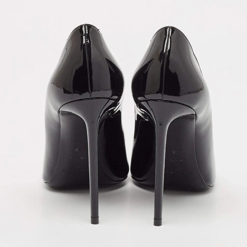 Yves Saint Laurent Saint Laurent Black Patent Leather Zoe Pumps Size 38 5