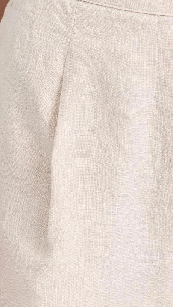 Madewell Flat Front Linen Shorts 5