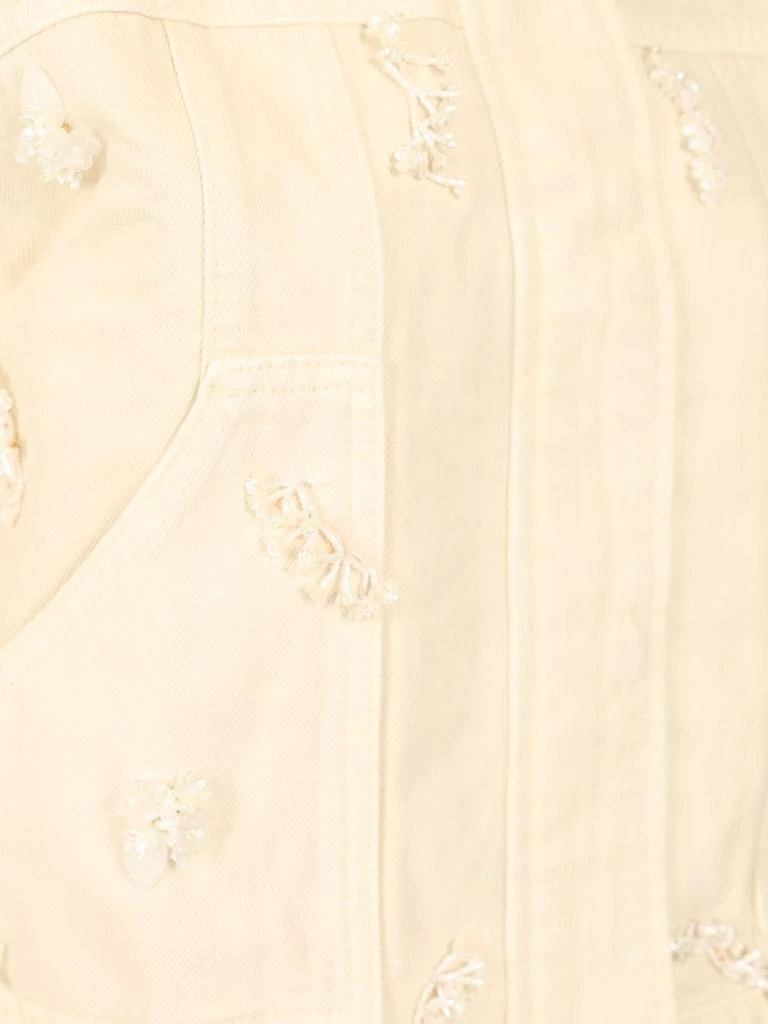 Self Portrait Self-Portrait Floral Beaded Denim Jacket 4