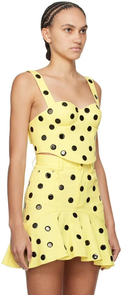 AREA Yellow Polka Dot Top 2