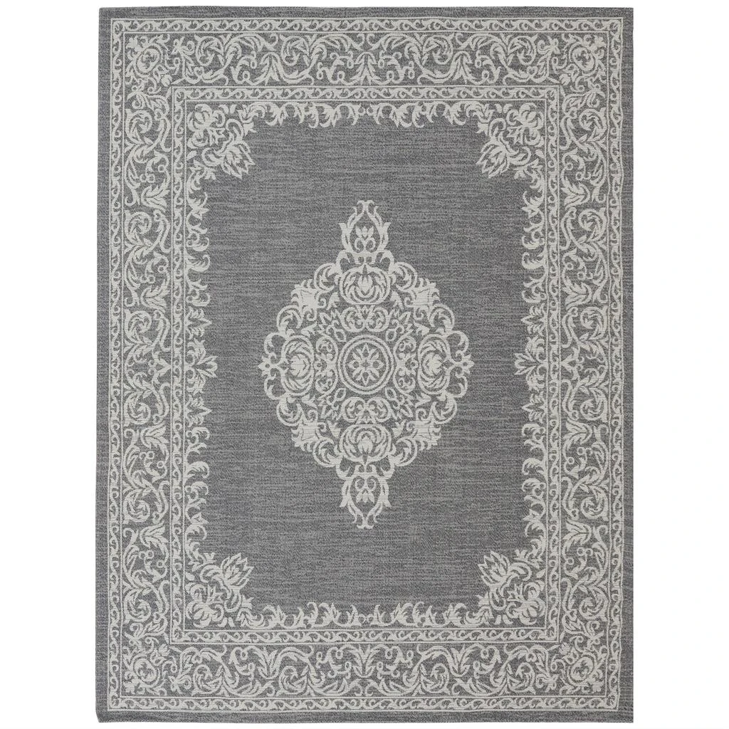 Sunnydaze Parisian Paradize Indoor Area Rug in Ash - 8 Ft. x 10 Ft. 1