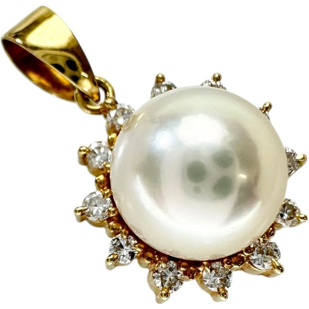 Tasaki TASAKI Akoya Pearl Diamond Au750 Pendant 2