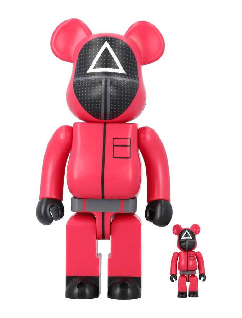 Medicom Toy Medicom Toy X Squid Game Guard Triangle 100% + 400% Be@rbrick Set