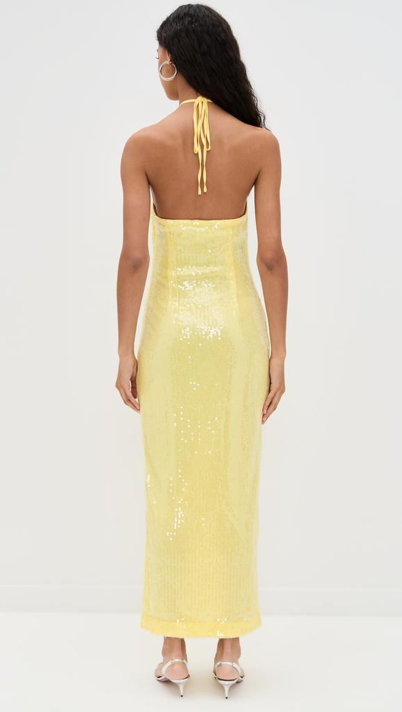 Endless Rose Rose Haltered Sequins Maxi Dress