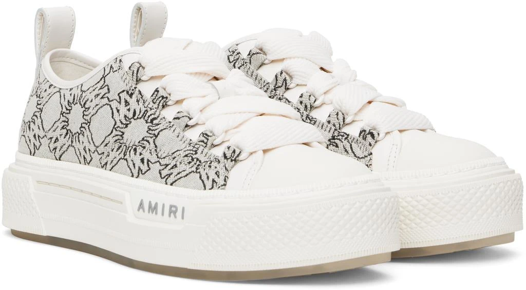 AMIRI Gray MA Quad Jacquard Court Low Sneakers 4
