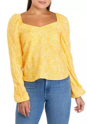 Love, Fire Juniors
 Long Sleeve Woven Top 1