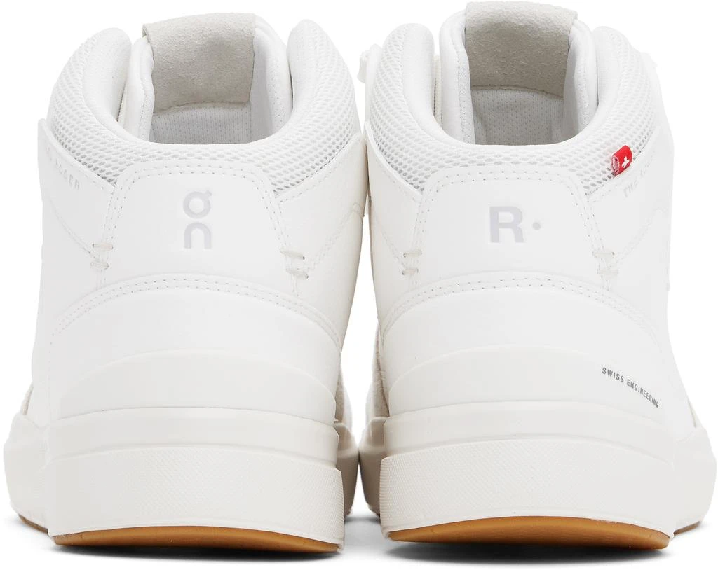 On White 'THE ROGER' Clubhouse Mid Sneakers 2