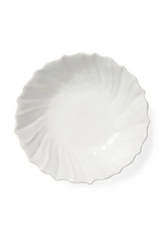 Vietri Incanto Stone White Ruffle Large Bowl