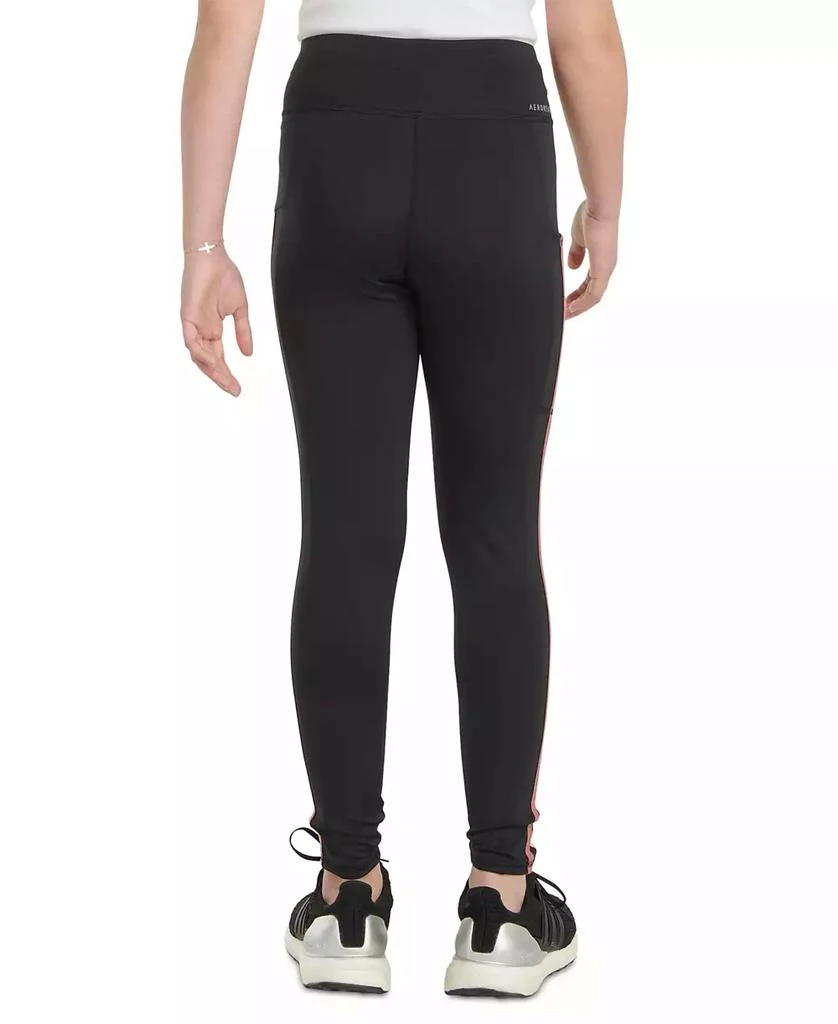 Adidas Big Girls AEROREADY® 3-Stripe Cellphone Pocket Leggings 4