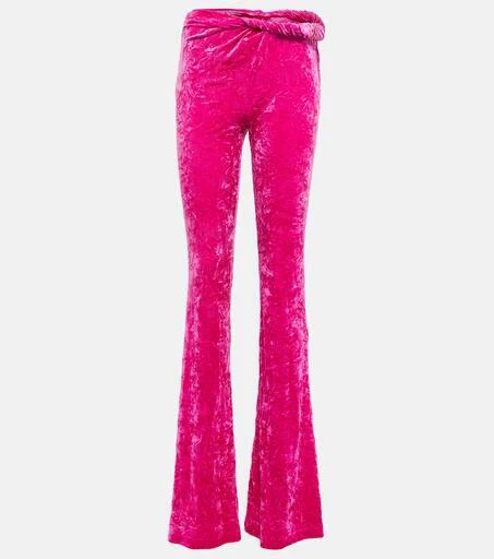 Versace Flared velvet pants 1