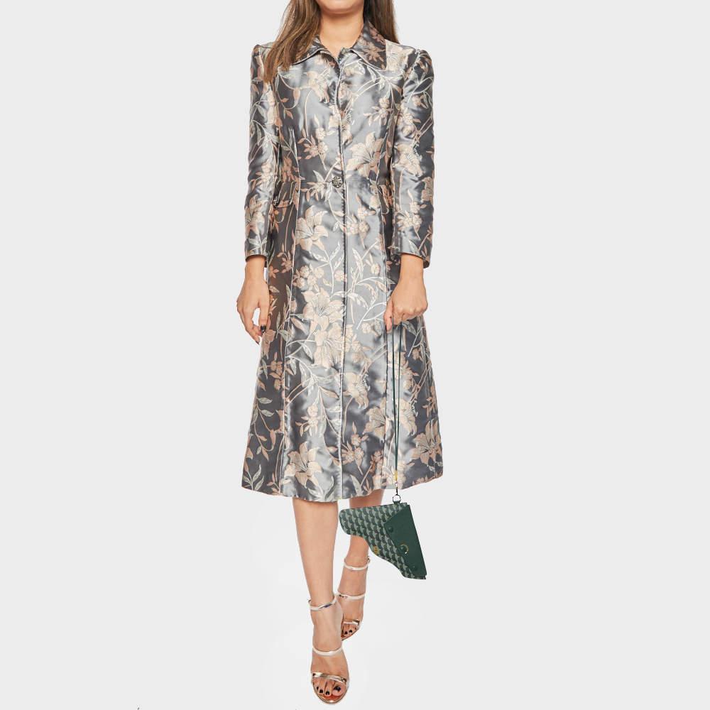 Faure Le Page Faure Le Page Green Coated Canvas and Leather Caliber 18 Wristlet Pouch