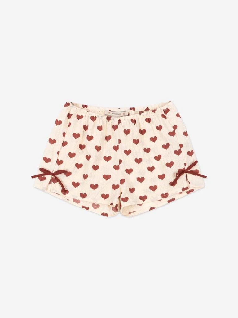 Konges Slojd Girls Ava Slit Shorts in Ivory 1